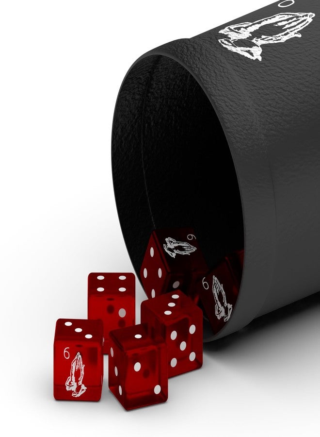 دريك مجموعة نرد رسمية مكونة من 6 قطع من لعبة God Liar's Dice مع كوب هزاز - Image 2